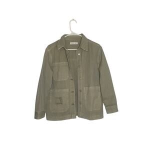 Zara Utility Jacket – Army Green | Kids 11–12 | Like New